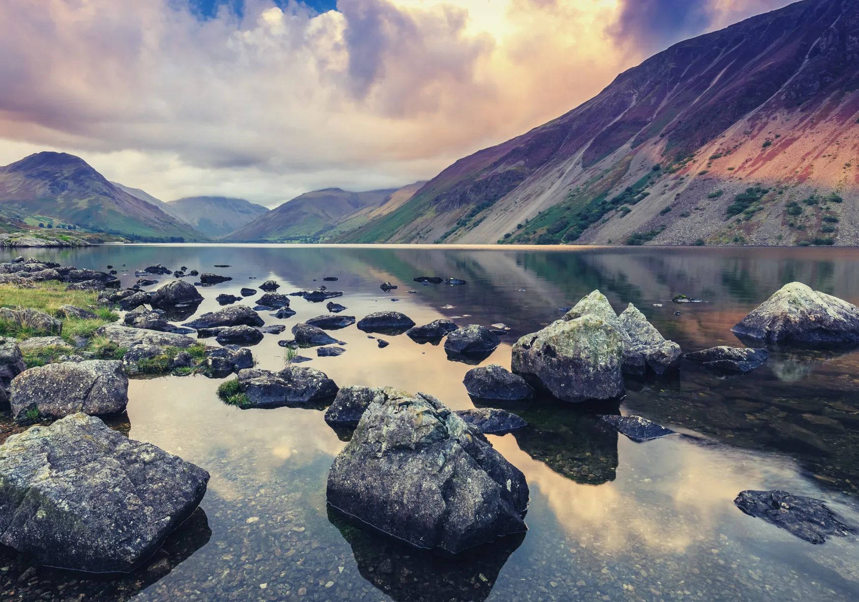 Misty morning over Ullswater in the Lake District